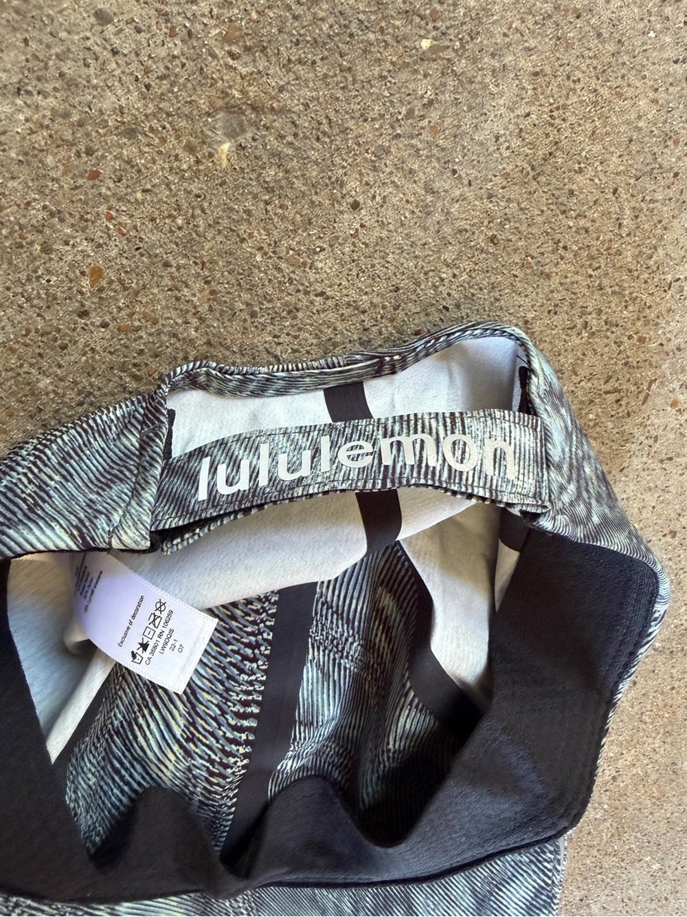 Lululemon Fast and Free Womens Run Hat Dimensional Icing Blue Multi OS Training - Picture 6 of 7